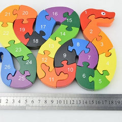 Winding Snake Wood Brain Game Educational Toy